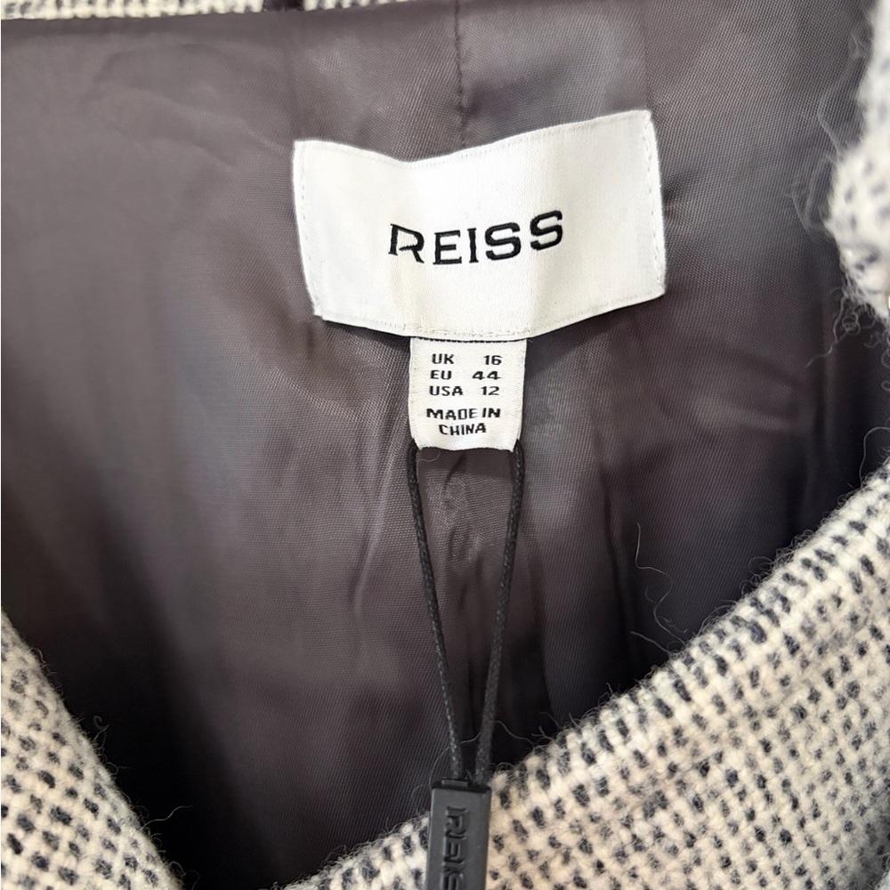 Reiss Alba Wool Blend Double Breasted - Size 12 - NWT - Picture 8 of 13